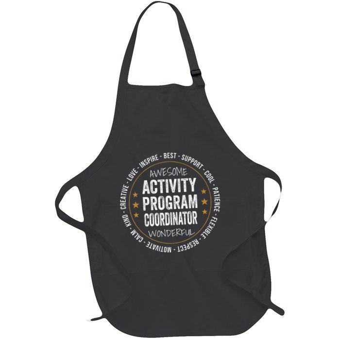 Activity Program Coordinator Funny Week Full-Length Apron With Pockets