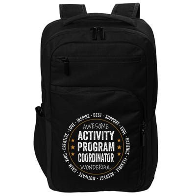 Activity Program Coordinator Funny Week Impact Tech Backpack