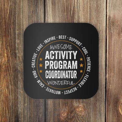 Activity Program Coordinator Funny Week Coaster