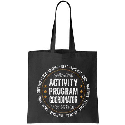 Activity Program Coordinator Funny Week Tote Bag