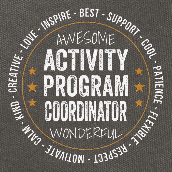 Activity Program Coordinator Funny Week Cotton Canvas Backpack