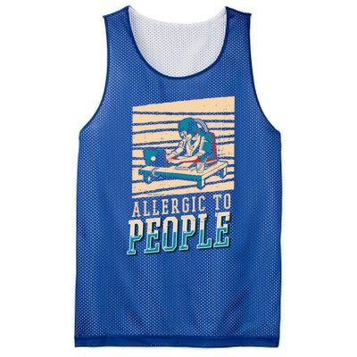 Ai Programmer Coder Software Engineer Allergic To People Cool Gift Mesh Reversible Basketball Jersey Tank