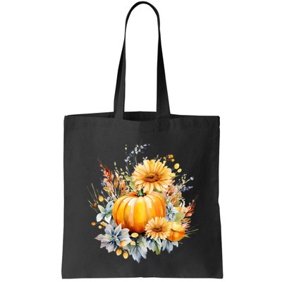 Autumn Pumpkin Cute Floral Halloween Bag