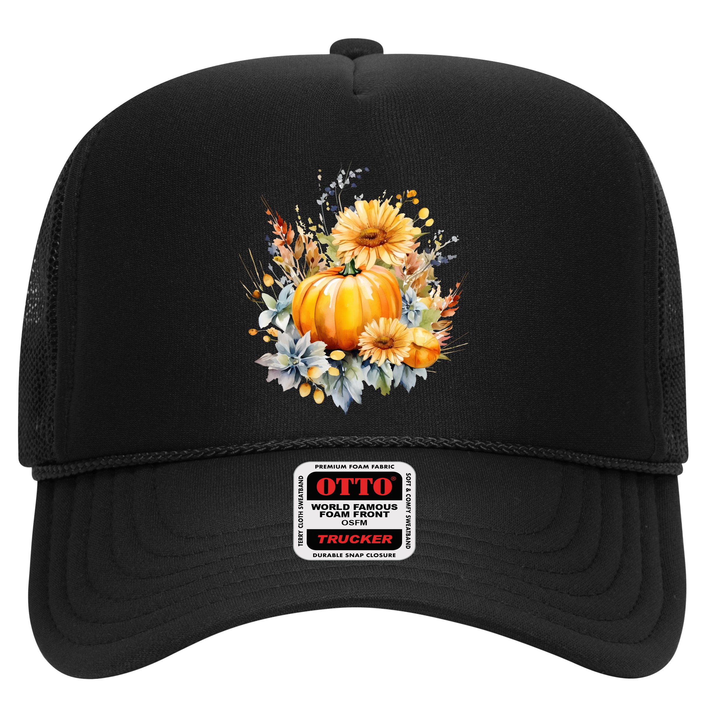 Autumn Pumpkin Cute Floral Halloween Hat