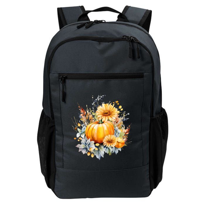 Autumn Pumpkin Cute Floral Halloween Backpack