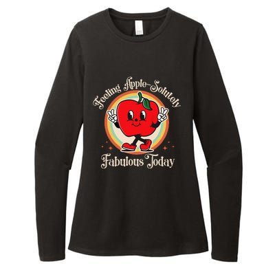 Apple Picking Crew First Apple Picking Matching Family Womens CVC Long Sleeve Shirt