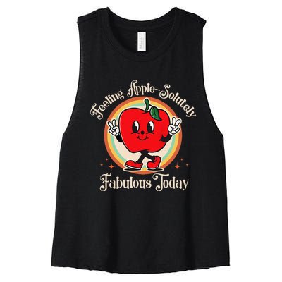 Apple Picking Crew First Apple Picking Matching Family Women's Racerback Cropped Tank