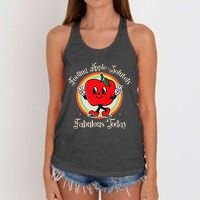 Apple Picking Crew First Apple Picking Matching Family Women's Knotted Racerback Tank