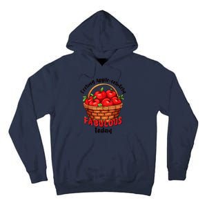 Apple Picking Crew Funny Apple Harvest Matching Family Squad Tall Hoodie