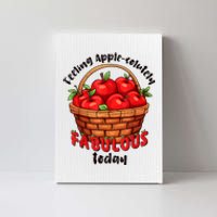 Apple Picking Crew Funny Apple Harvest Matching Family Squad Canvas