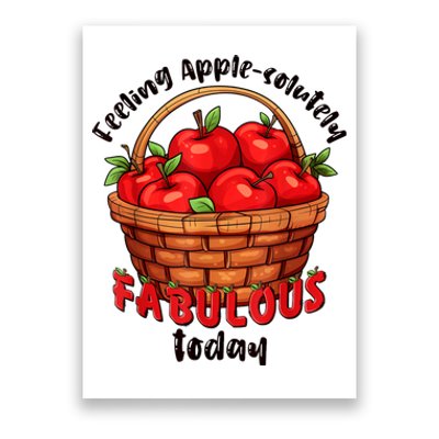 Apple Picking Crew Funny Apple Harvest Matching Family Squad Poster