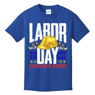 American Patriot Celebration Of Workers Labor Day Gift Kids T-Shirt