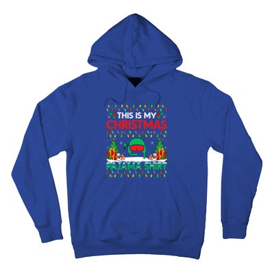 Airplane Pilot Christmas Pajama Meaningful Gift Airline Pilot Xmas Funny Gift Hoodie