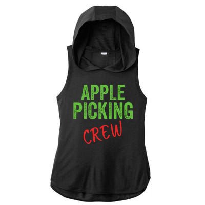 Apple Picking Crew Apple Picking Fall Family Outfit Autumn Fall Apple Lover Ladies PosiCharge Tri-Blend Wicking Draft Hoodie Tank