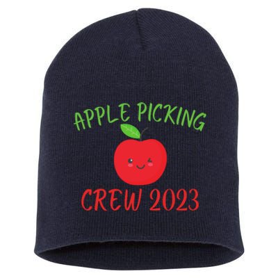 Apple Picking Crew Autumn Fall Apple Lover Apple Picking Fall Family Outfit Short Acrylic Beanie