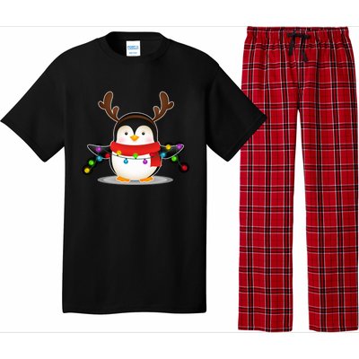 Adorable Penguin Christmas Light Funny Christmas Penguin Funny Gift Pajama Set