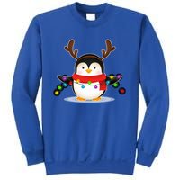 Adorable Penguin Christmas Light Funny Christmas Penguin Funny Gift Sweatshirt