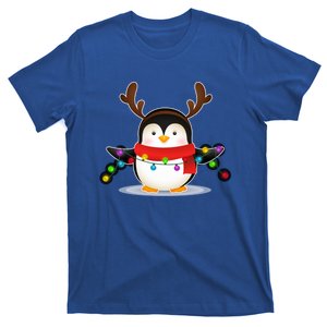 Adorable Penguin Christmas Light Funny Christmas Penguin Funny Gift T-Shirt