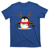 Adorable Penguin Christmas Light Funny Christmas Penguin Funny Gift T-Shirt