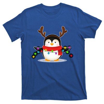 Adorable Penguin Christmas Light Funny Christmas Penguin Funny Gift T-Shirt