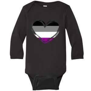 Asexual Pride Design Asexual Baby Long Sleeve Bodysuit