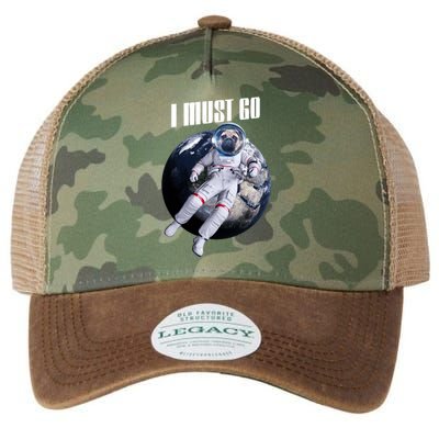 Astronaut Pug Dog I Must Go Legacy Tie Dye Trucker Hat