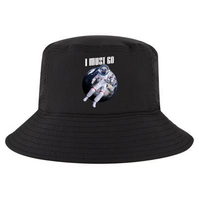 Astronaut Pug Dog I Must Go Cool Comfort Performance Bucket Hat