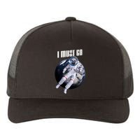 Astronaut Pug Dog I Must Go Yupoong Adult 5-Panel Trucker Hat