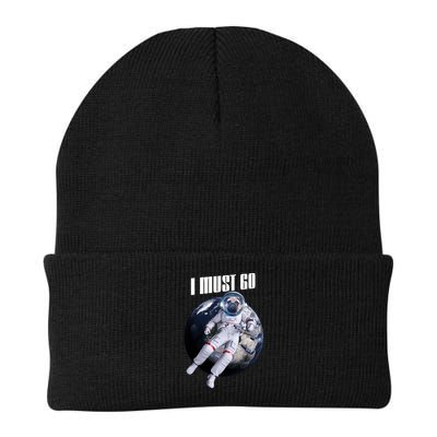 Astronaut Pug Dog I Must Go Beanie