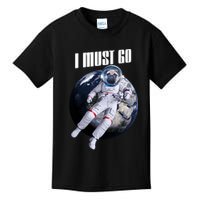 Astronaut Pug Dog I Must Go Kids T-Shirt