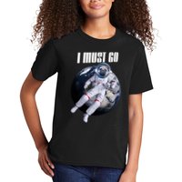 Astronaut Pug Dog I Must Go Kids T-Shirt