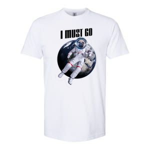 Astronaut Pug Dog I Must Go Softstyle CVC T-Shirt