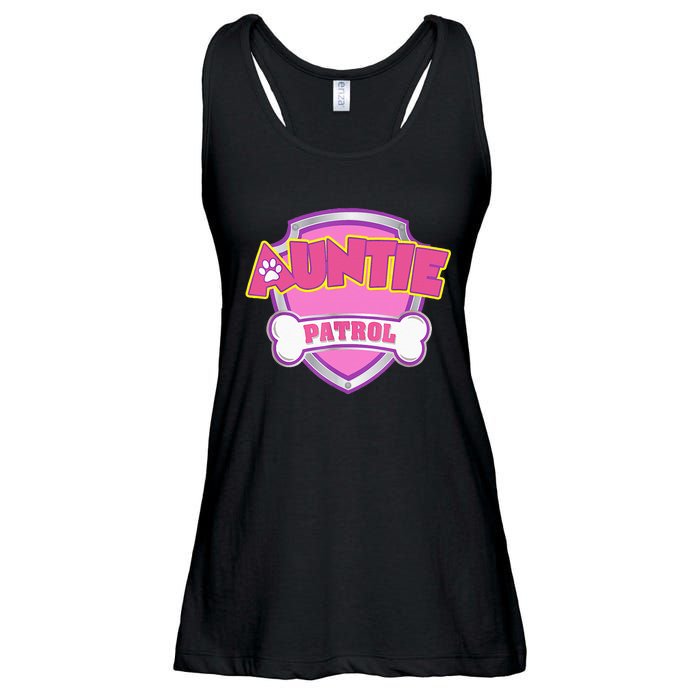 Auntie Patrol Dog Mom Dad Funny Gift Birthday Party Ladies Essential Flowy Tank