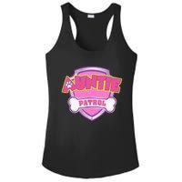 Auntie Patrol Dog Mom Dad Funny Gift Birthday Party Ladies PosiCharge Competitor Racerback Tank