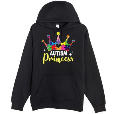Autism Princess Daughter Autism Awareness Premium Pullover Hoodie