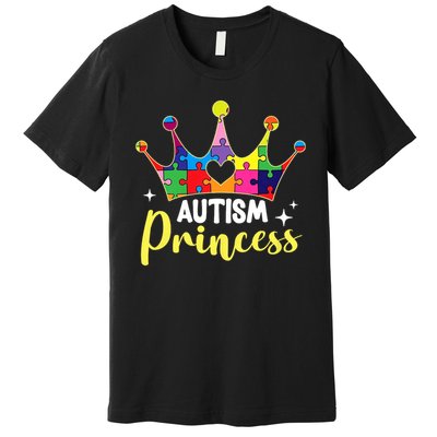 Autism Princess Daughter Autism Awareness Premium T-Shirt
