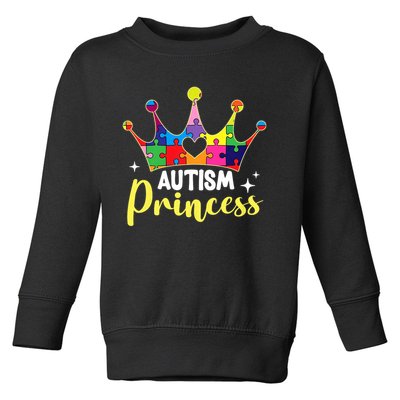 Autism Princess Daughter Autism Awareness Toddler Sweatshirt