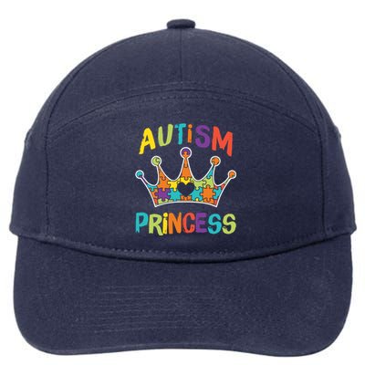 Autism Princess Daughter Autistic Pride Awareness Cute Gift 7-Panel Snapback Hat