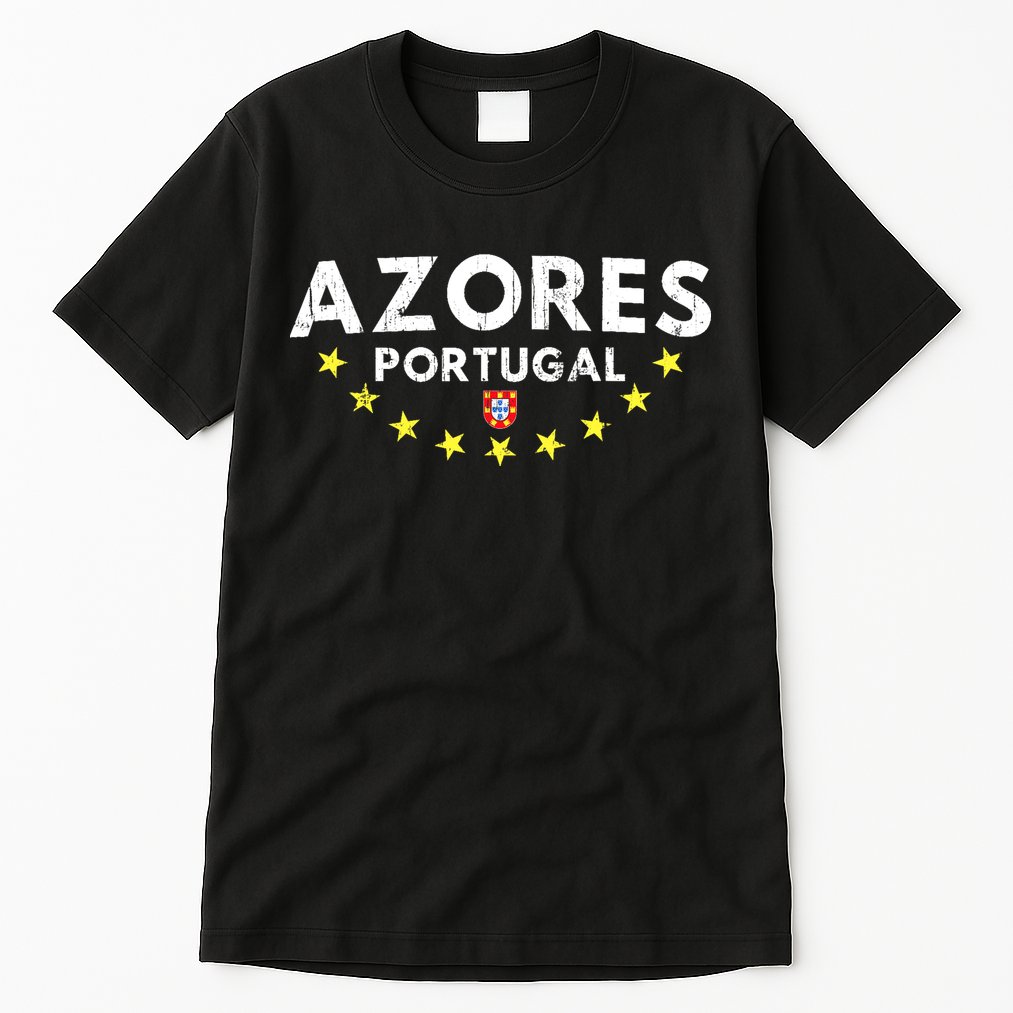 Azores Portugal - Distressed Souvenir Vacation Azorean Tall T-Shirt