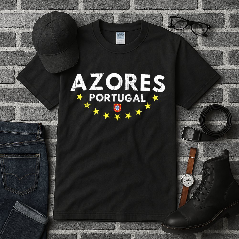 Azores Portugal - Distressed Souvenir Vacation Azorean Tall T-Shirt