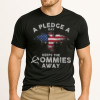 A Pledge Day Keeps The Commies Away Patriotic Eagle American Cooling Performance Crew T-Shirt