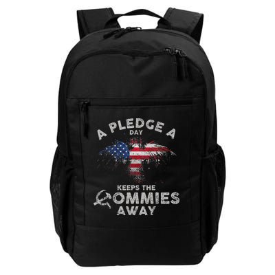 A Pledge Day Keeps The Commies Away Patriotic Eagle American Backpack