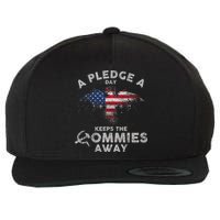 A Pledge Day Keeps The Commies Away Patriotic Eagle American Wool Snapback Cap
