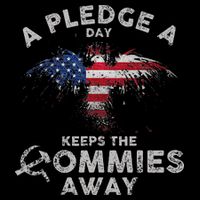 A Pledge Day Keeps The Commies Away Patriotic Eagle American Wool Snapback Cap