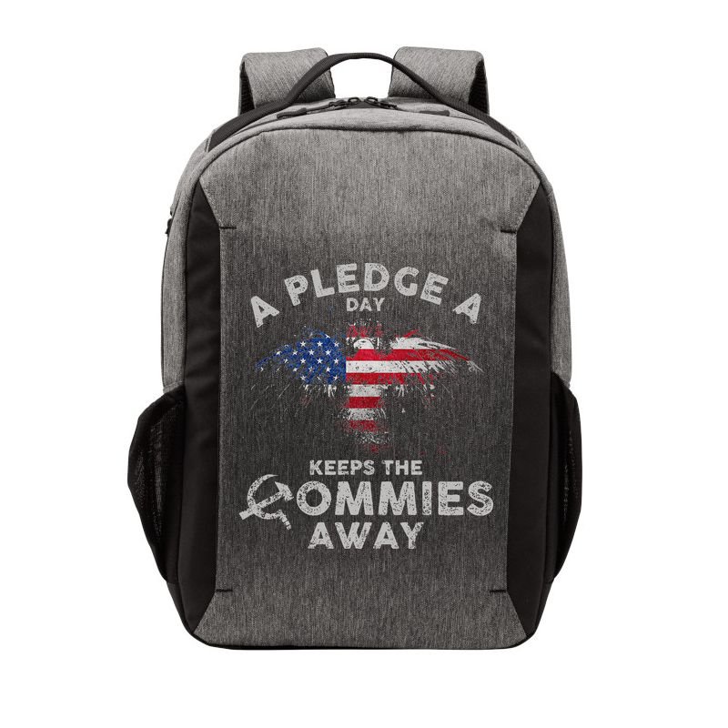 A Pledge Day Keeps The Commies Away Patriotic Eagle American Vector Backpack