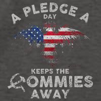A Pledge Day Keeps The Commies Away Patriotic Eagle American Vector Backpack