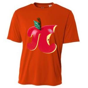 Apple Pi Day Funny Math Nerd Pie Teacher 3 14 Constant Gift Cooling Performance Crew T-Shirt