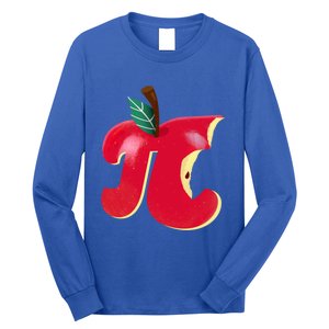 Apple Pi Day Funny Math Nerd Pie Teacher 3 14 Constant Gift Long Sleeve Shirt