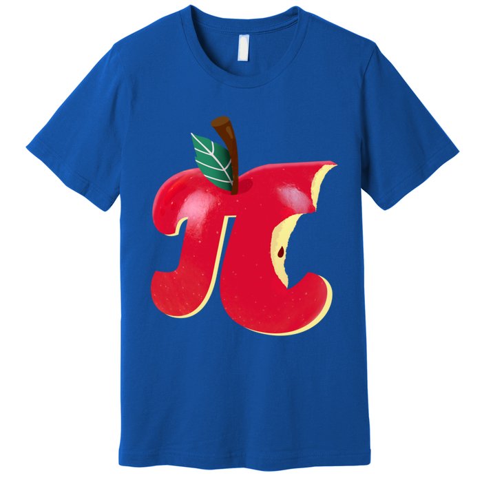 Apple Pi Day Funny Math Nerd Pie Teacher 3 14 Constant Gift Premium T-Shirt