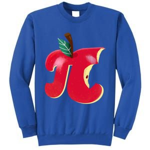 Apple Pi Day Funny Math Nerd Pie Teacher 3 14 Constant Gift Tall Sweatshirt